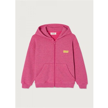 Doven Zipped Hoodie - Geranium Fluo