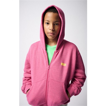 Doven Zipped Hoodie - Geranium Fluo