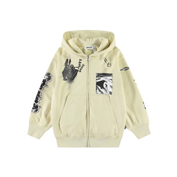 Mazz Zipped Hoodie - Alabaster