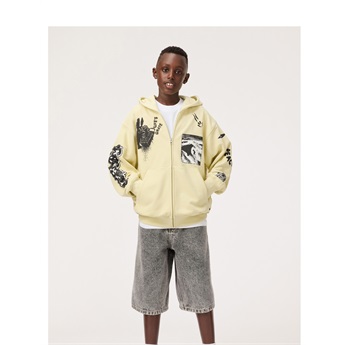 Mazz Zipped Hoodie - Alabaster