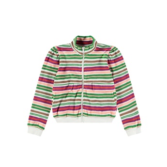 Malika Zipped Sweatshirt - Exotic Stripe