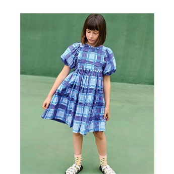 Calyita Dress - Blue Checks
