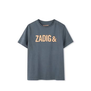 Z&V Logo T-Shirt Charcoal/Orange