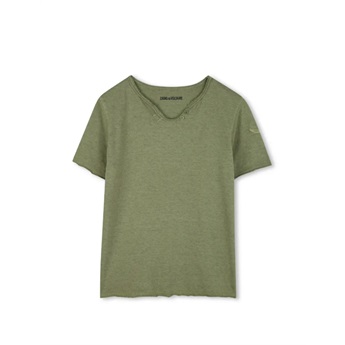 Z&V Back Logo T-Shirt Khaki