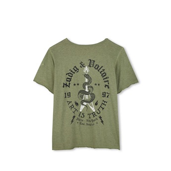 Z&V Back Logo T-Shirt Khaki
