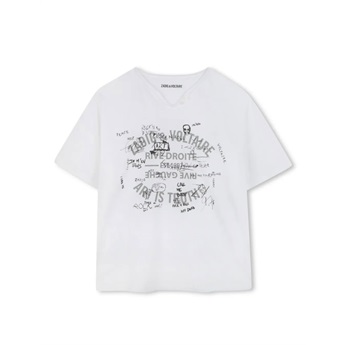 Z&V Art Is Truth V-Neck T-Shirt White