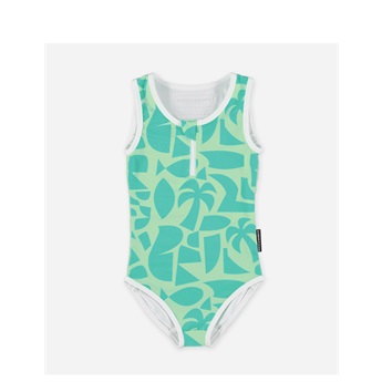 Beach Comber Pistache Swimsuit UPF50+