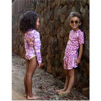Checkered Beach Trunks UPF50+