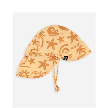 Baby Tropical Vibes Apricot Hat UPF50+