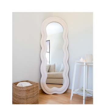 Wave Fleece Mirror - Beige [PREORDER]