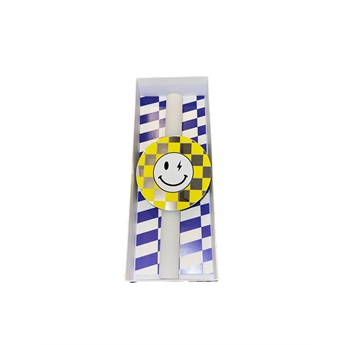 Easter Candle - Plexi Frame Emoji Yellow