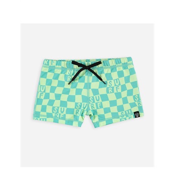Baby Checkered Surf Shorts UPF50+