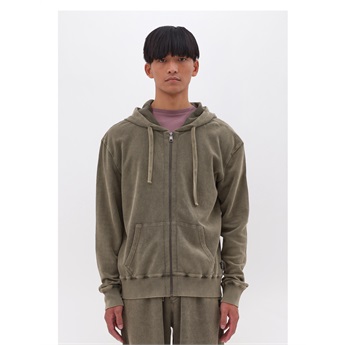 Waffle Full Zip Men - Vintage Khaki