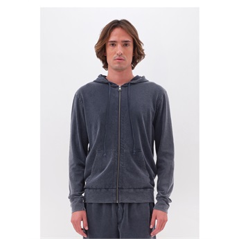 Classic Slub Full Zip Men - Vintage Blue