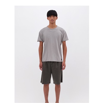 Relaxed Sleeves T-Shirt Men - Vintage Greige