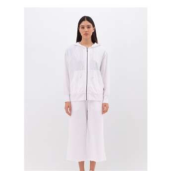 Raglan Fullzip Hoodie Women - White