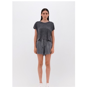 Waffle Bermuda Women - Vintage Grey