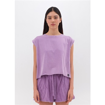 Boxy T-Shirt Women - Vintage Purple
