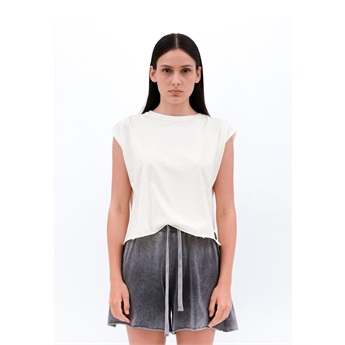 Boxy T-Shirt Women - White