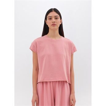 Raw Edges T-Shirt Women - Vintage Pomegranate