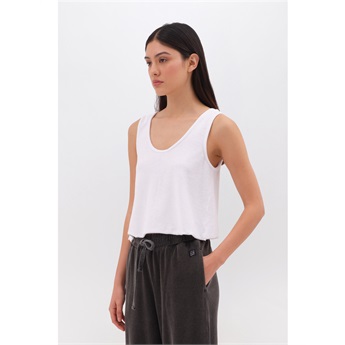 Terry Towel Top Women - White