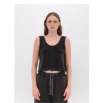Terry Towel Top Women - Vintage Black