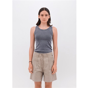 Rib Tank Top Women - Vintage Grey