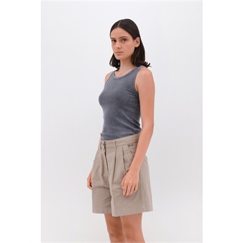 Rib Tank Top Women - Vintage Grey