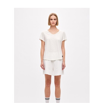 V-Neck T-Shirt Women - White