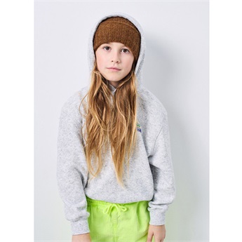 Evona Hooded Sweatshirt - Grey Melange