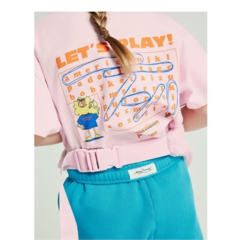 Fizvalley T-Shirt - Baby Pink Vintage