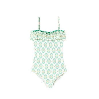 Pondichery Swimsuit Off White/Jade