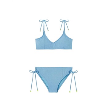 Bahamas Bikini Lurex Light Blue/Gold