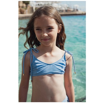 Bahamas Bikini Lurex Light Blue/Gold