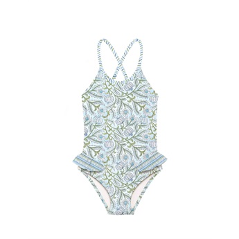Poppy Swimsuit Blue-Green