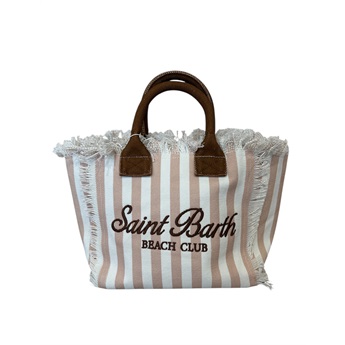 Collete Striped Bag - Beige/Coffee