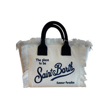 Collete Sponge Bag - White/Deep Blue