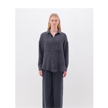 Relaxed Shirt Women - Vintage Blue