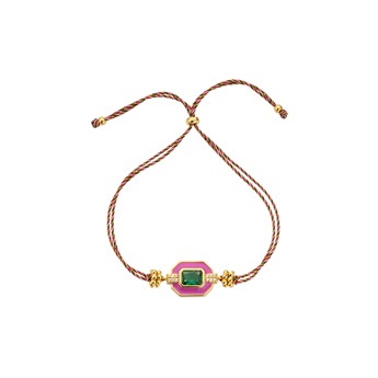 Bracelet - Fuchsia Art Deco