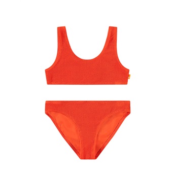 Nola Solid Bikini - Strawberry Hot