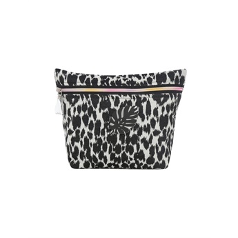 Alexa Beach Pouch - B&W Animal