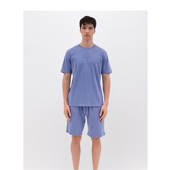 Regular Bermuda Embroidery Men - Vintage Dusk