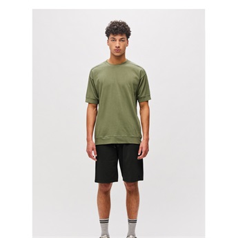 Regular Bermuda Embroidery Men - Black