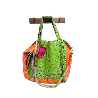 Patchwork Bag - Purple/Orange