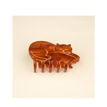 Hair Claw - Cat Brown