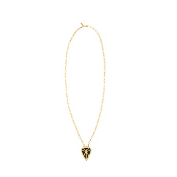 Necklace -  Black Shiny Warrior