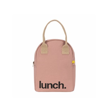 Zipper Lunch Bag - Mauve/Pink