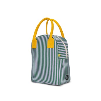 Zipper Lunch Bag - Candy Stripe Grass