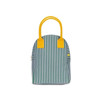 Zipper Lunch Bag - Candy Stripe Grass