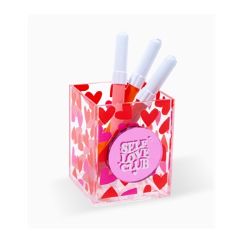 Plexi Pencil Box - Hearts